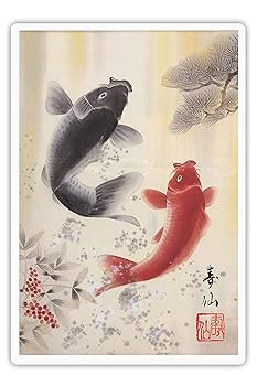 鯉の額縁 Amazon.co.jp: 【玄関 開運 絵画】玄関に飾れば金運アップ「夫婦